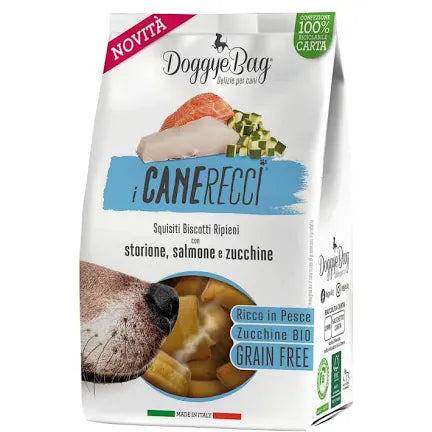 I CANErecci - Squisiti biscotti ripieni storione, salmone e zucchine - Bio - Grain Free