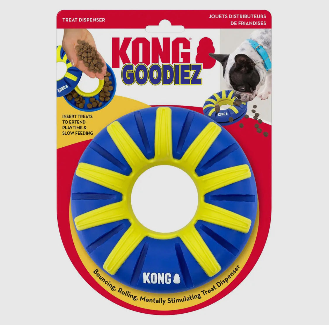 Giocattolo per cani KONG Goodiez Treat Dispenser ad anello