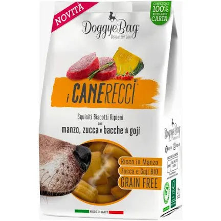 I CANErecci -squisiti biscotti ripieni manzo, zucca e bacche di Goji - Bio - Grain Free