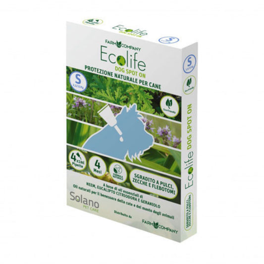 FARMCOMPANY ECOLIFE REPELLENTE NATURALE SPOT ON PER CANI