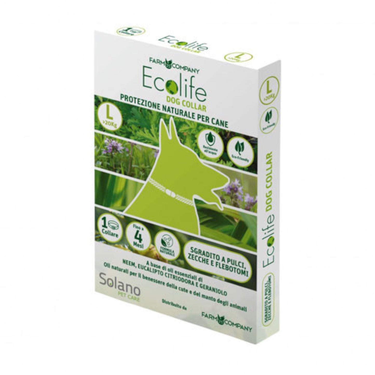 FARMCOMPANY ECOLIFE REPELLENTE NATURALE COLLARE PER CANI