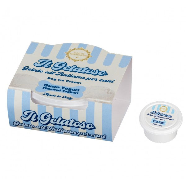 DOLCI IMPRONTE - GELATO DELATTOSATO PER CANI - AROMA YOGURT-