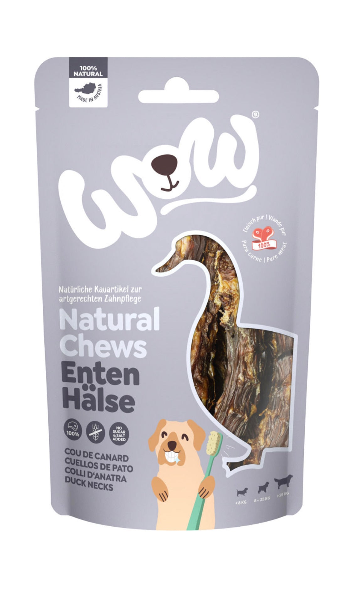 WoW Natural Chews - Colli anatra