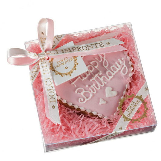 DOLCI IMPRONTE ® - CUORE DI TORTA ROSA - 110GR